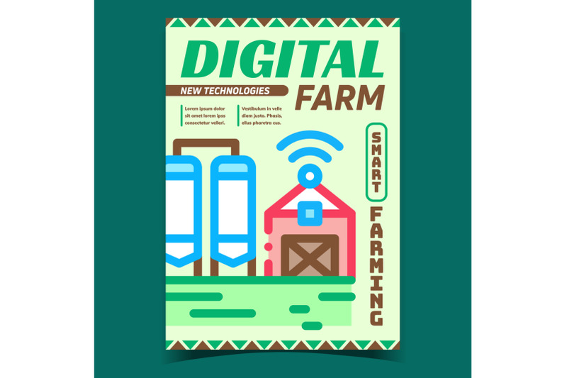 digital-farm-creative-advertising-poster-vector