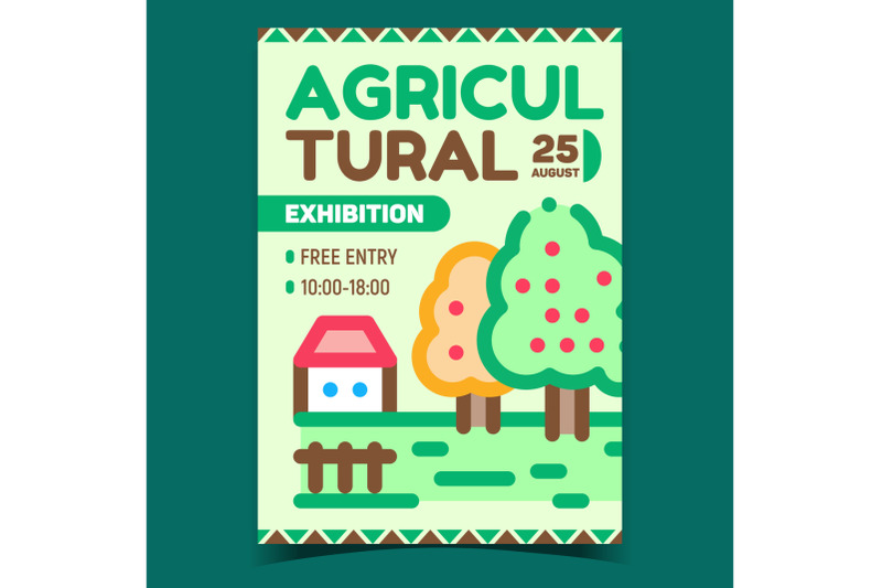 agricultural-exhibition-advertising-banner-vector