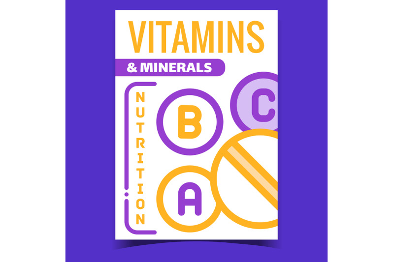 vitamins-and-mineral-advertising-banner-vector