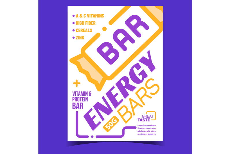 energy-bars-food-creative-advertise-banner-vector