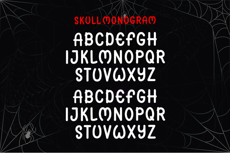 skull-monogram-font-trio-for-halloween
