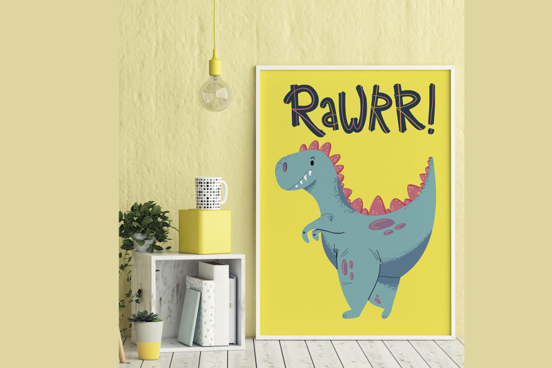 Dinosaur clipart Dinosaur quotes Dino SVG By Inspiration Design ...