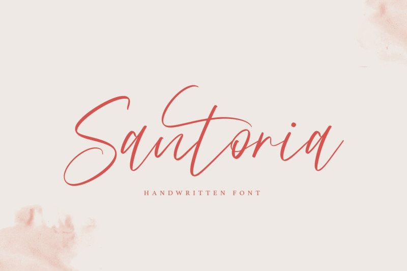 santoria-handwritten-font