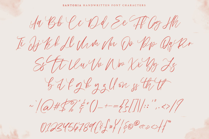 santoria-handwritten-font