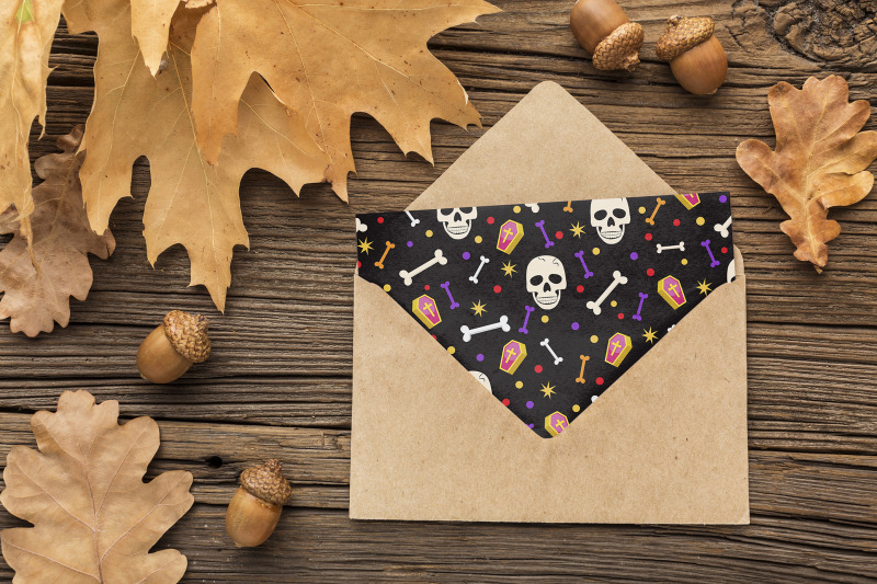 halloween-skull-and-eyeballs-seamless-pattern