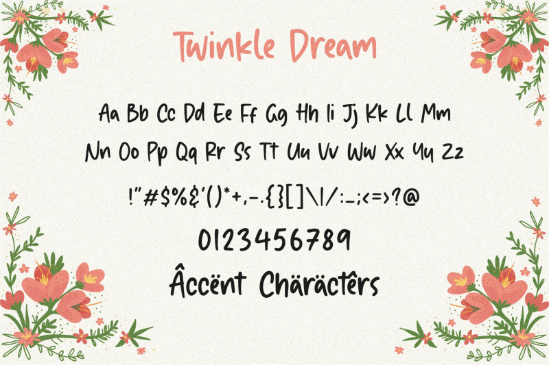 twinkle-dream-friendly-handdrawn-font