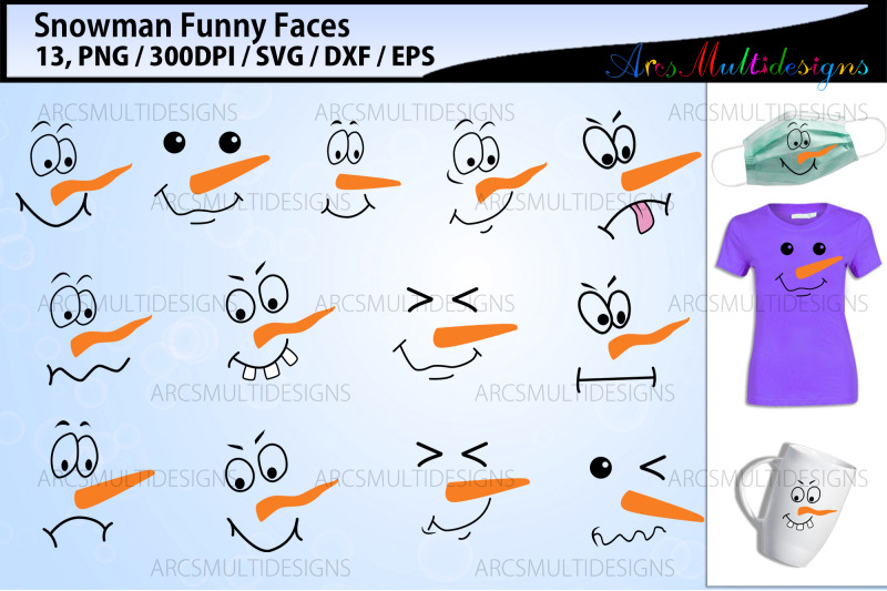 snowman-faces-svg