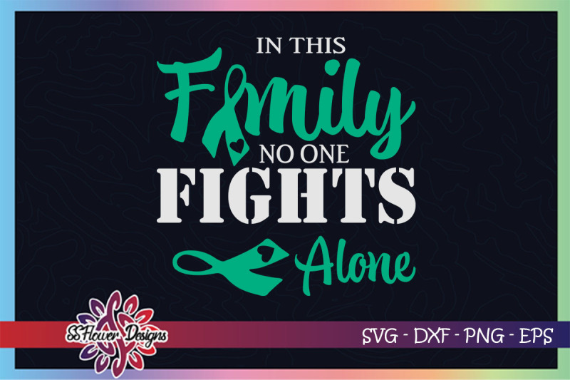 in-this-family-no-one-fight-alone-svg-liver-cancer-awareness