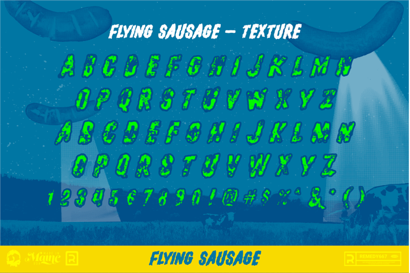 flying-sausage-layered-sci-fi-font