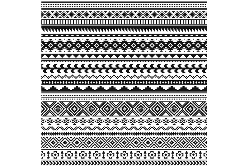 tribal-indian-borders-black-white-geometric-pattern-seamless-ethnic