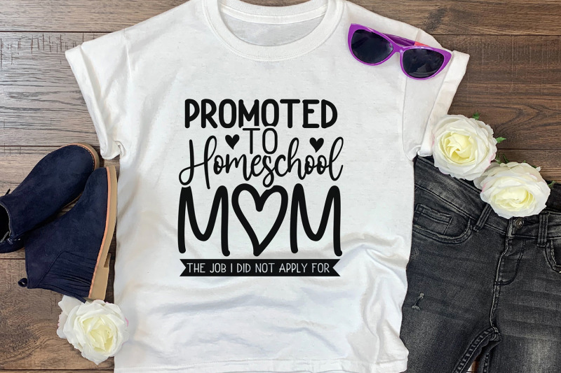 Download Promoted To Homeschool Mom, Homeschool SVG DXF PNG EPS PDF ...