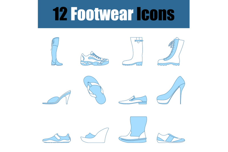 footwear-icon-set