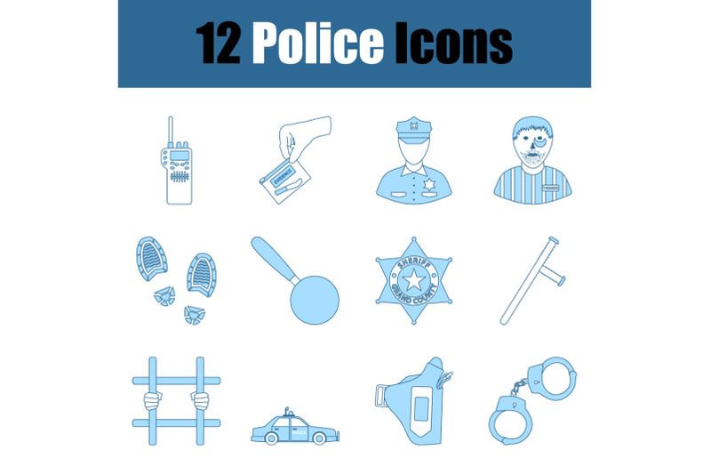 police-icon-set