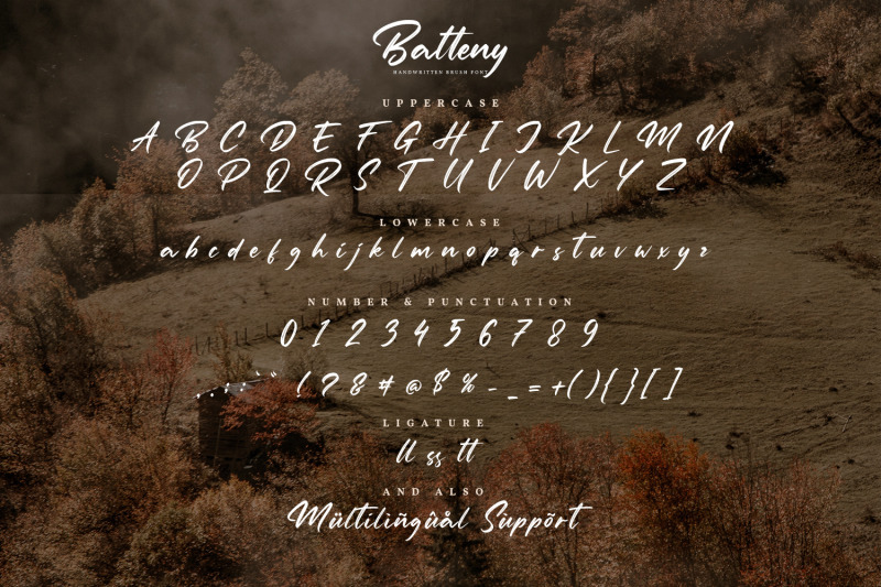 batteny-brush-font