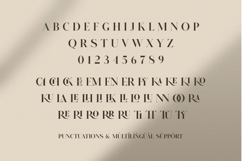 glitten-all-caps-ligature-serif