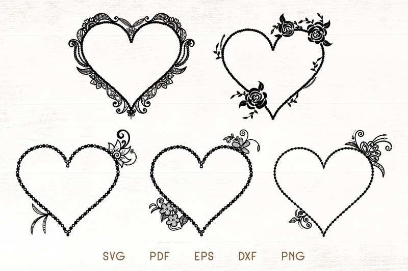 floral-heart-frames-svg-floral-frame-vector