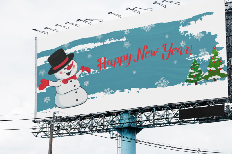 christmas-banner-with-a-snowman