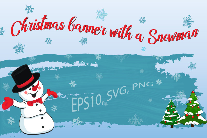 christmas-banner-with-a-snowman