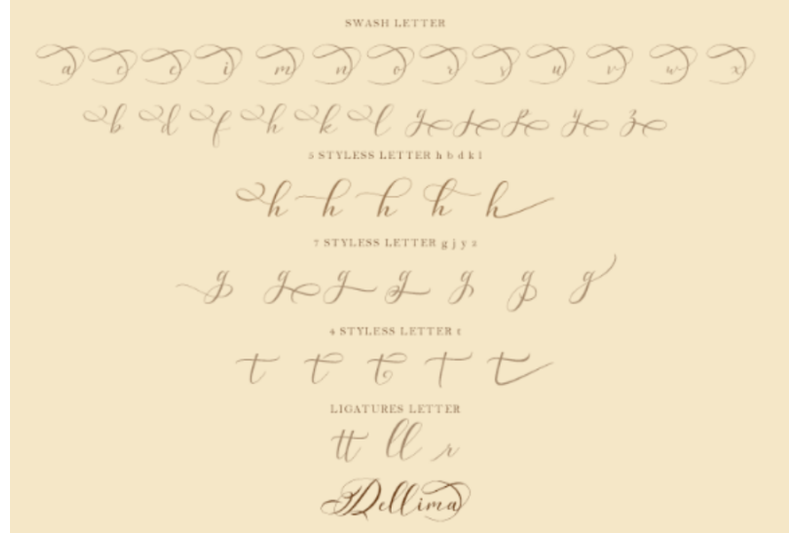 Dellima Wedding Calligraphy Font By Yontypestudio Co Thehungryjpeg Com