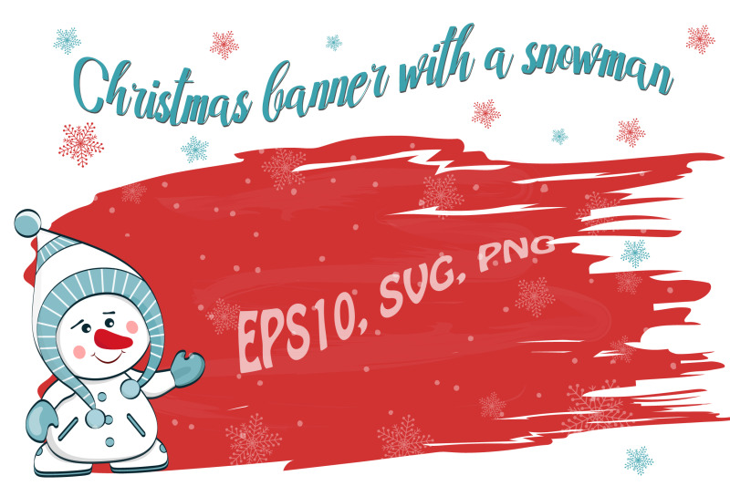 christmas-banner-with-a-snowman