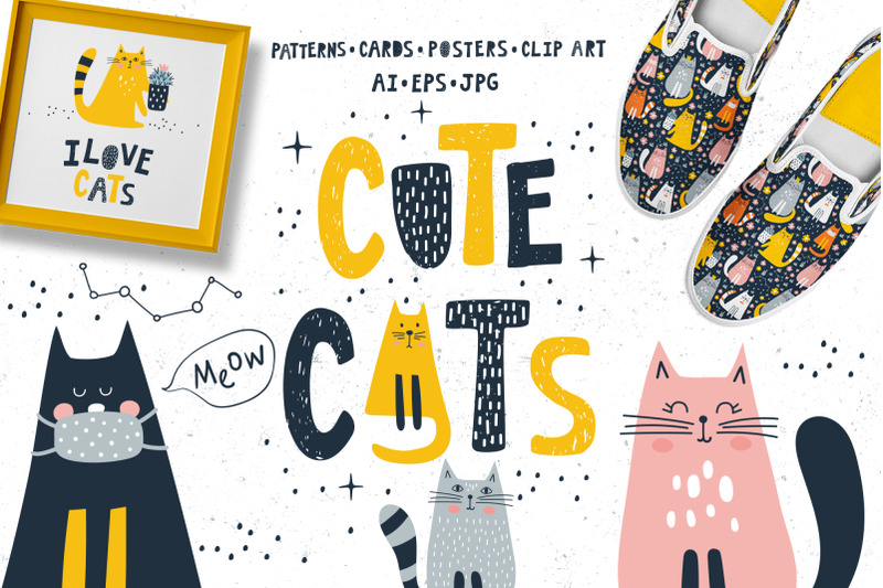 cute-cats-patterns