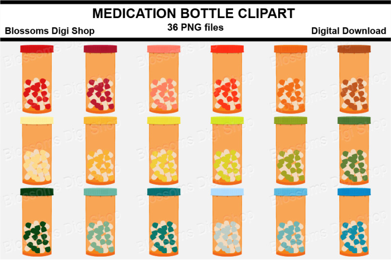 medication-bottle-sticker-clipart-36-files-multi-colours