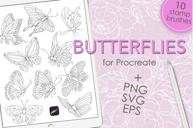 butterflies-brush-stamps-for-procreate