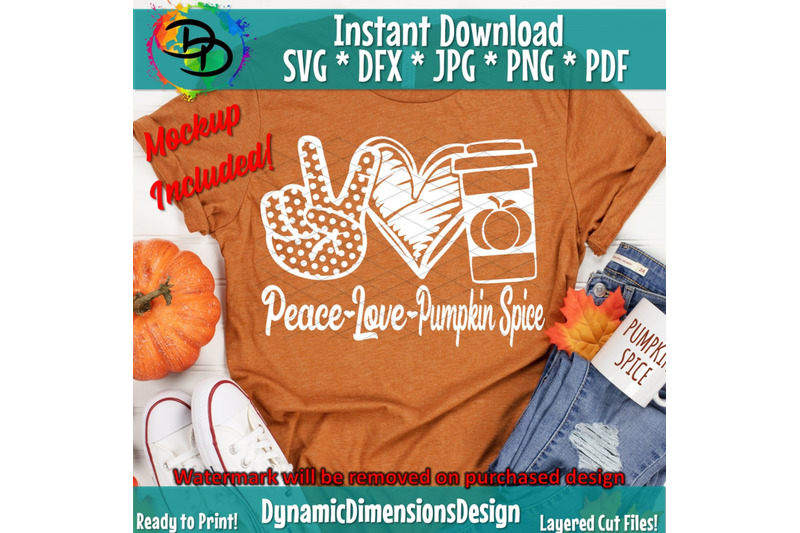 Download Peace Love Pumpkin Spice, Fall svg Bundle, Fall svg, Fall ...