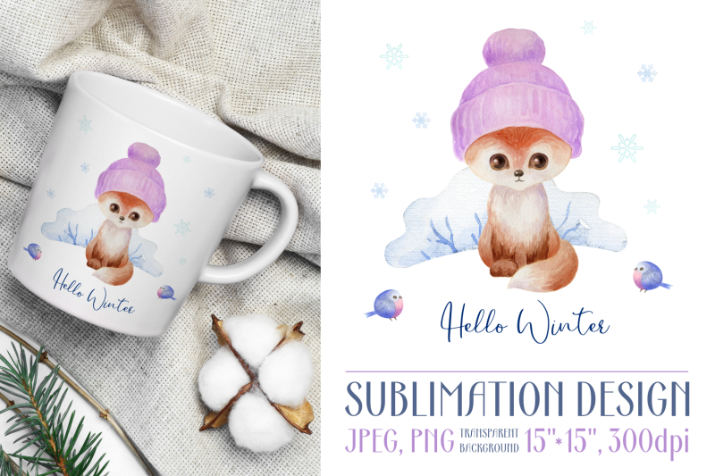 hello-winter-watercolor-design-with-baby-fox