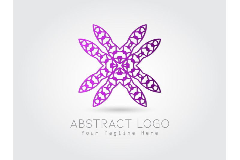 logo-abstract-purple-gradation-color