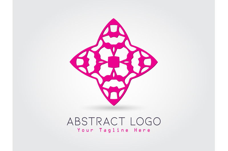 logo-abstract-pink-color-design