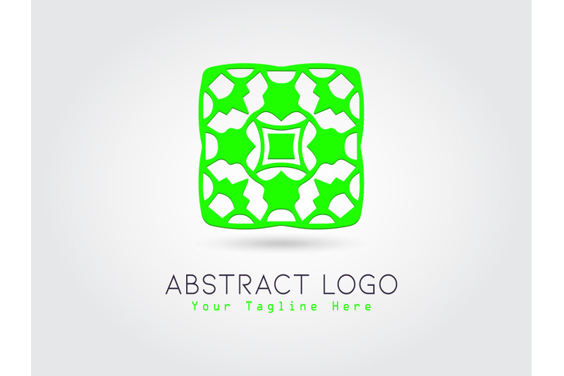 logo-abstract-square-green-color-design