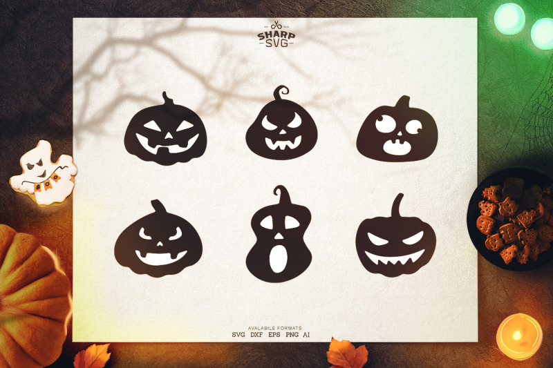 Download Halloween Funny Pumpkins Bundle | Halloween SVG Files By ...