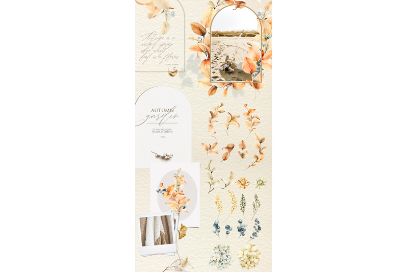 autumn-garden-watercolor-floral-collection