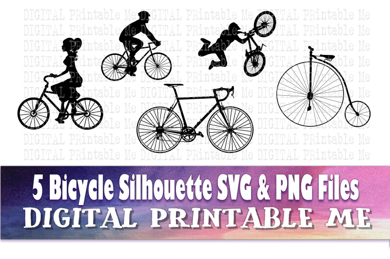 bicycle-svg-bundle-silhouette-png-clip-art-5-digital-cut-file-b