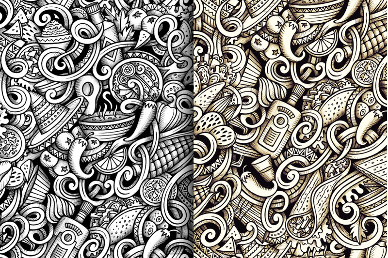 mexican-cuisine-graphics-doodle-patterns