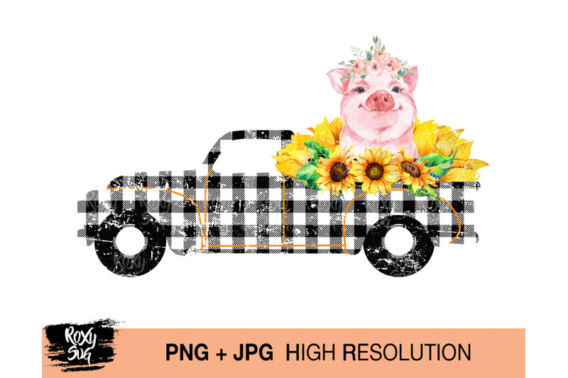 vintage-truck-with-pig