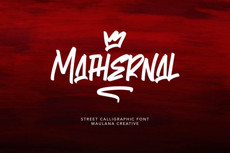 mathernal-street-calligraphic-font