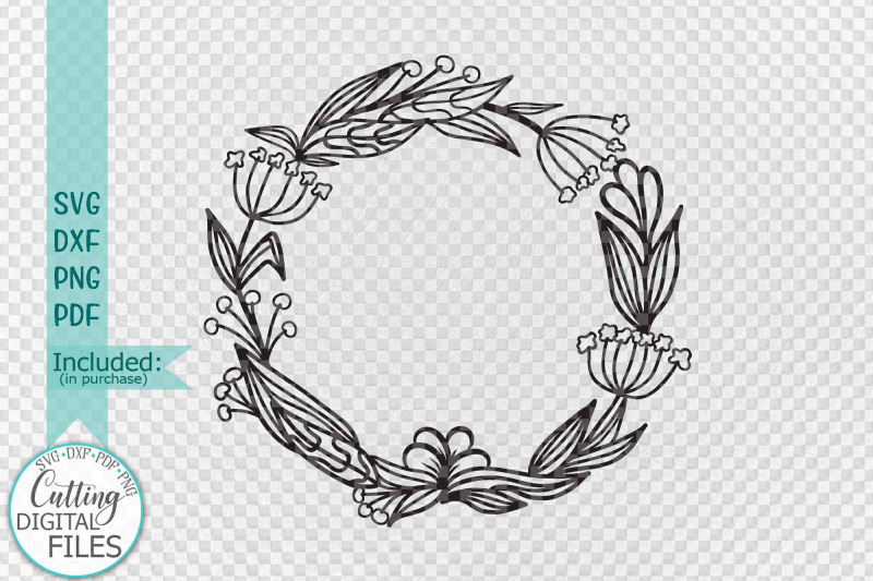 bundle-3-summer-floral-wreath-monogram-frame-svg-dxf-digital-file