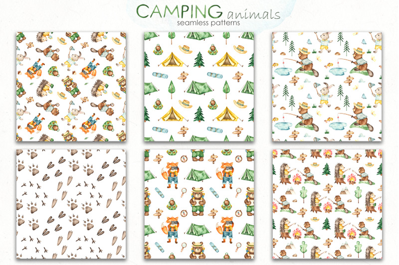 camping-animals-watercolor-clipart