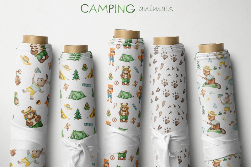 camping-animals-watercolor-clipart