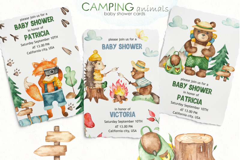 camping-animals-watercolor-clipart