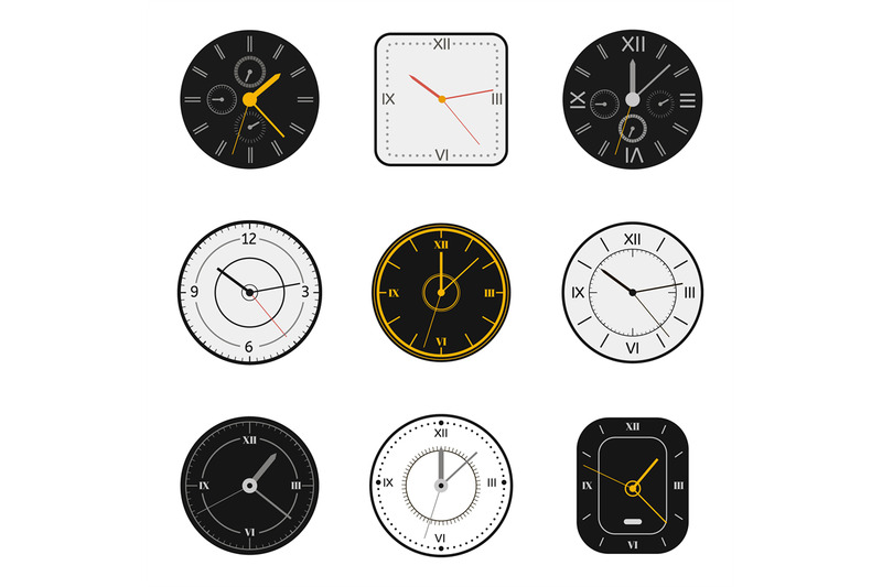 modern-watch-face-clock-round-scale-faces-modern-12-hours-round-cloc