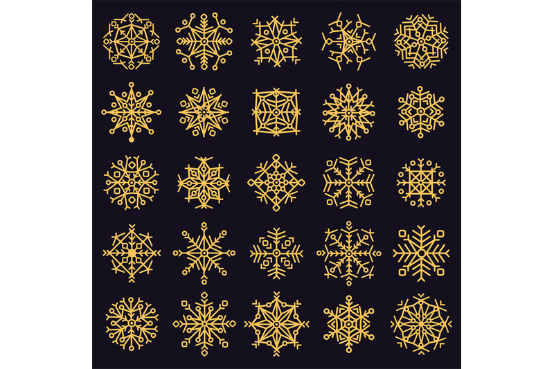 golden-snowflakes-winter-frosted-snowflake-gold-ice-snow-xmas-stars