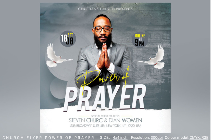 church-flyer-power-of-prayer