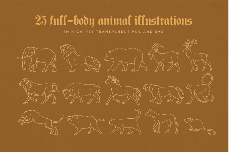 animal-linear-logo-illustrations