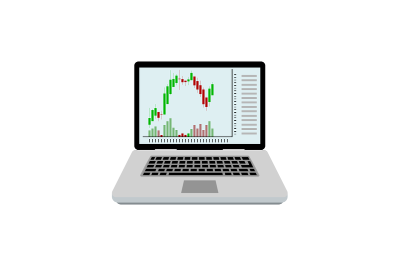 candlestick-chart-on-screen-laptop