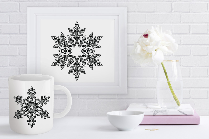 snowflakes-mandala-bundle-svg-cut-files-christmas-decoration-winter