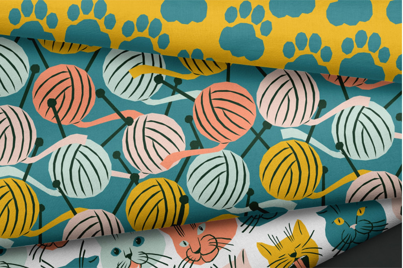 cats-life-pattern-collection