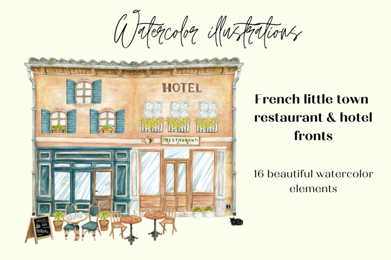 watercolor-french-restaurant-illustrations
